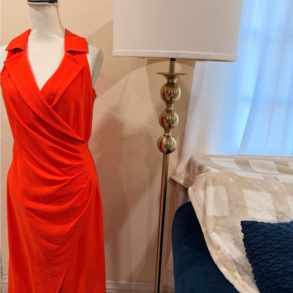 Calvin Klein Vibrant Orange Dress
